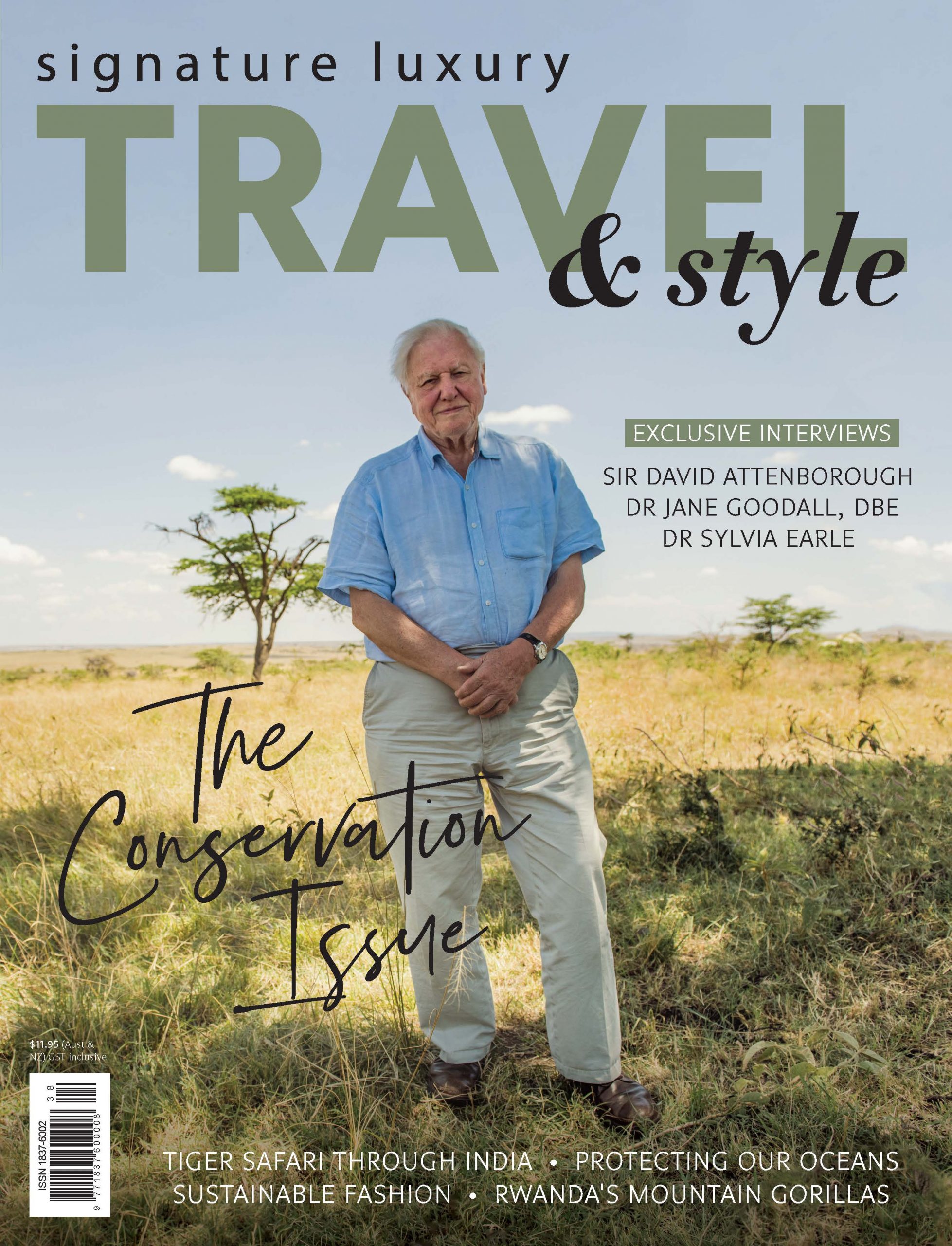 Signature luxury travel and style magazine cover
